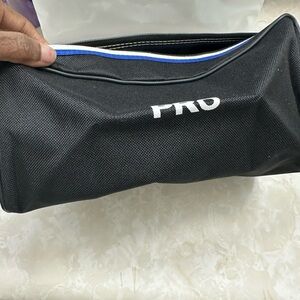 Avon Black Men's Toiletry Bag with Blue Accent